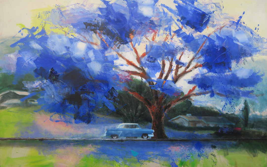 Arbre bleu à Cuba
