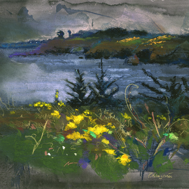 Baie de Sauzon au crépuscule